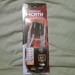 Premium HDMI Cable 6ft - Black/Silver 4k